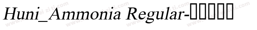 Huni_Ammonia Regular字体转换